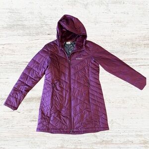 Columbia Deep Purple Quilted Hooded Coat